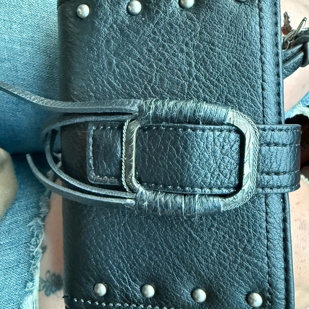 Jessica Simpson Black Leather Wallet